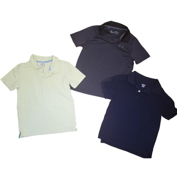 Boys Polo Shirts lot of  3 - Under Armour 6-7 small - Picture 1 of 3